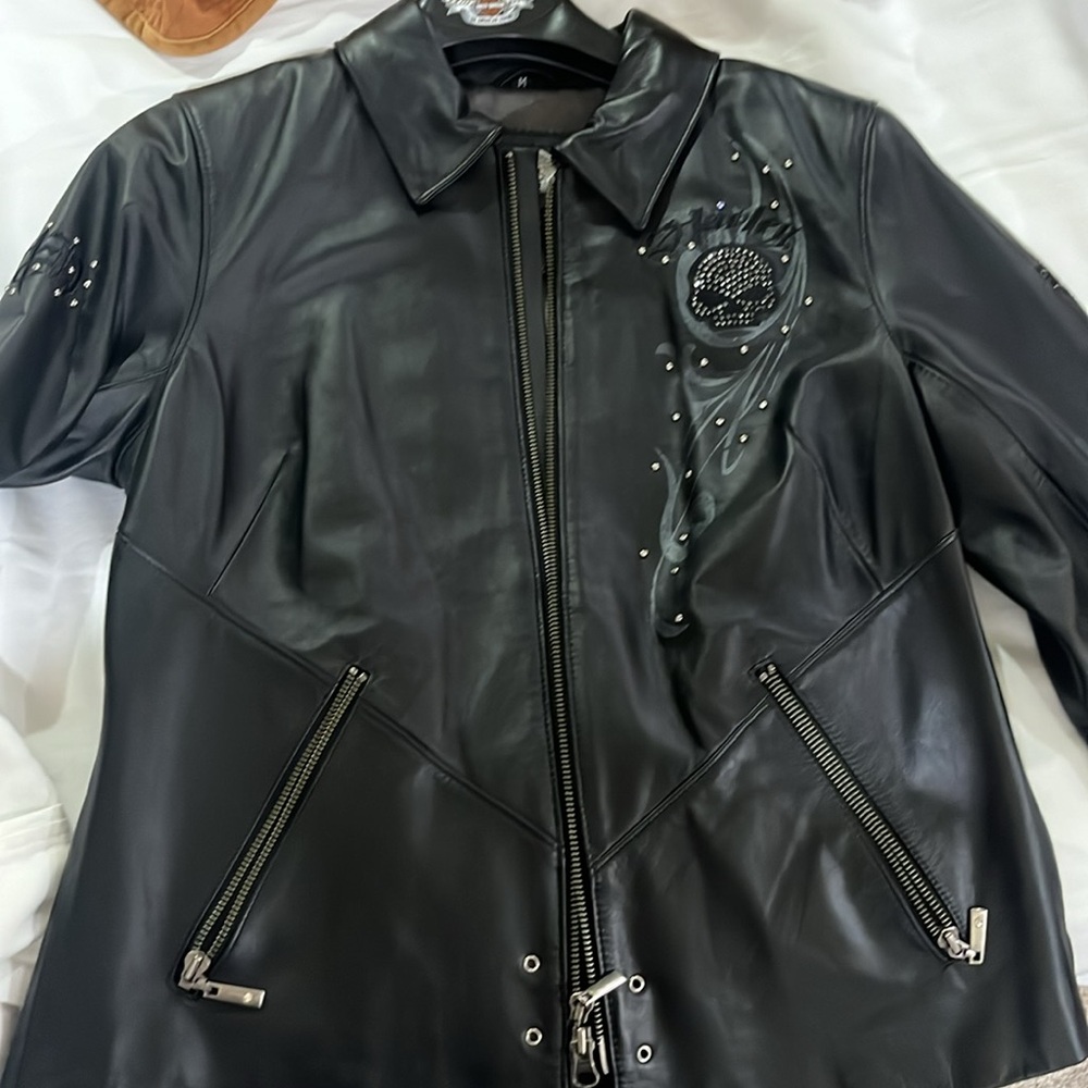 Harley Davidson woman’s leather jacket - Picture 2 of 13